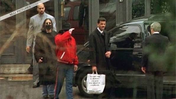 Michael Jackson au Montreux Palace, en janvier 1997.